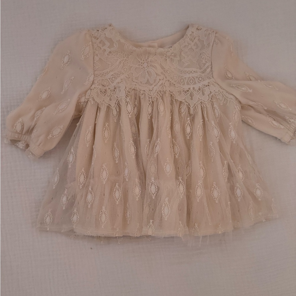 Elegant Lace Dress in Cream